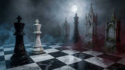 The Geography of Checkmate: Where Kings Go to Die - 50,000 Game Heatmap