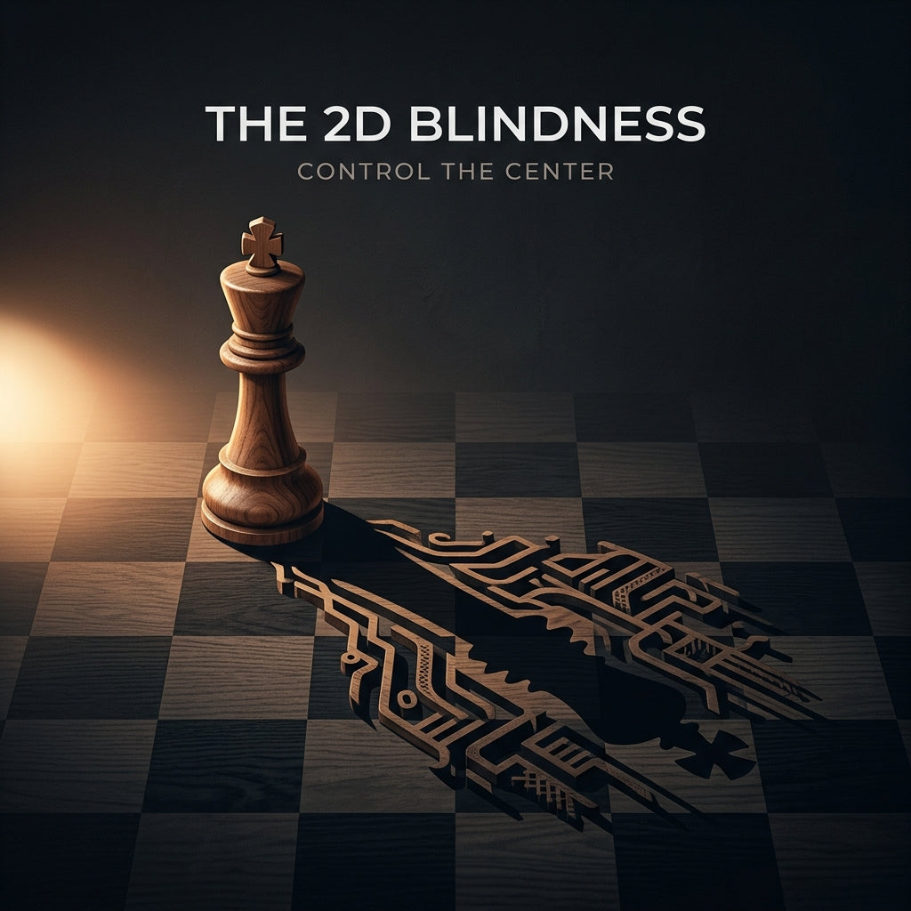 The 2D Blindness: Why Screen Study is Stunting Your Chess Growth
